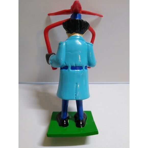 Inspector Gadget Whirlybird Toy Figure Cake Topper Plastic Flexible 1992 NOS - Picture 6 of 12